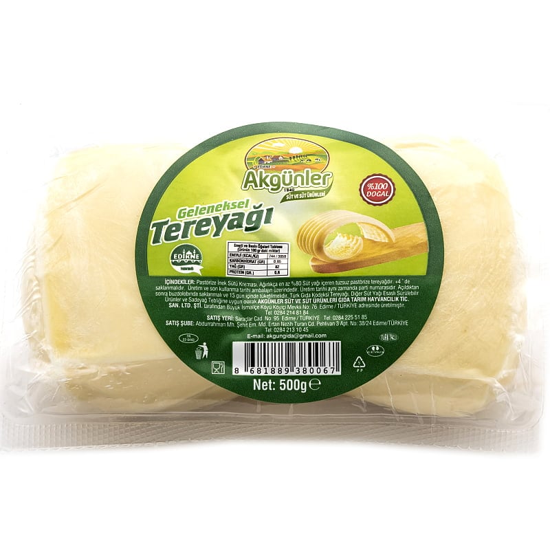 Akgünler Tereyağı 500 Gr
